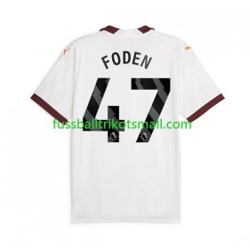 Fußballtrikots Manchester City Phil Foden 47 2023-2024 Kurzarm Auswärts-trikot kaufen